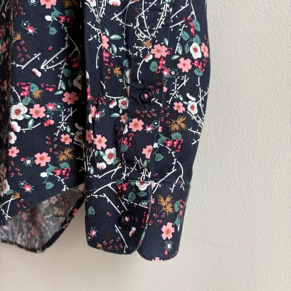 Paisley & Gray Floral Navy Men's Button Down Slim Fit Small 15 - Picture 3 of 9